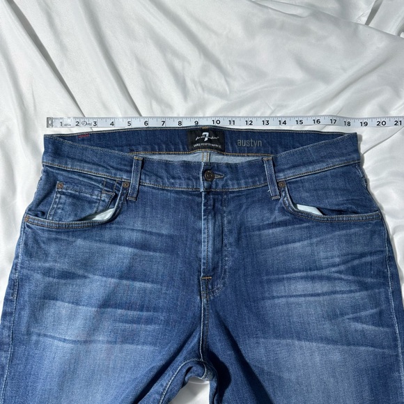 7 For All Mankind Austyn Jeans – Men’s 36 Wardrobe Basic Relaxed Fit Casual - Picture 8 of 10